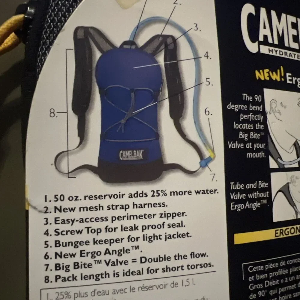 Camelbak Hydrobak Hydration Backpack 1.5L 50 OZ Charcoal Black Navy Blue NEW!!!